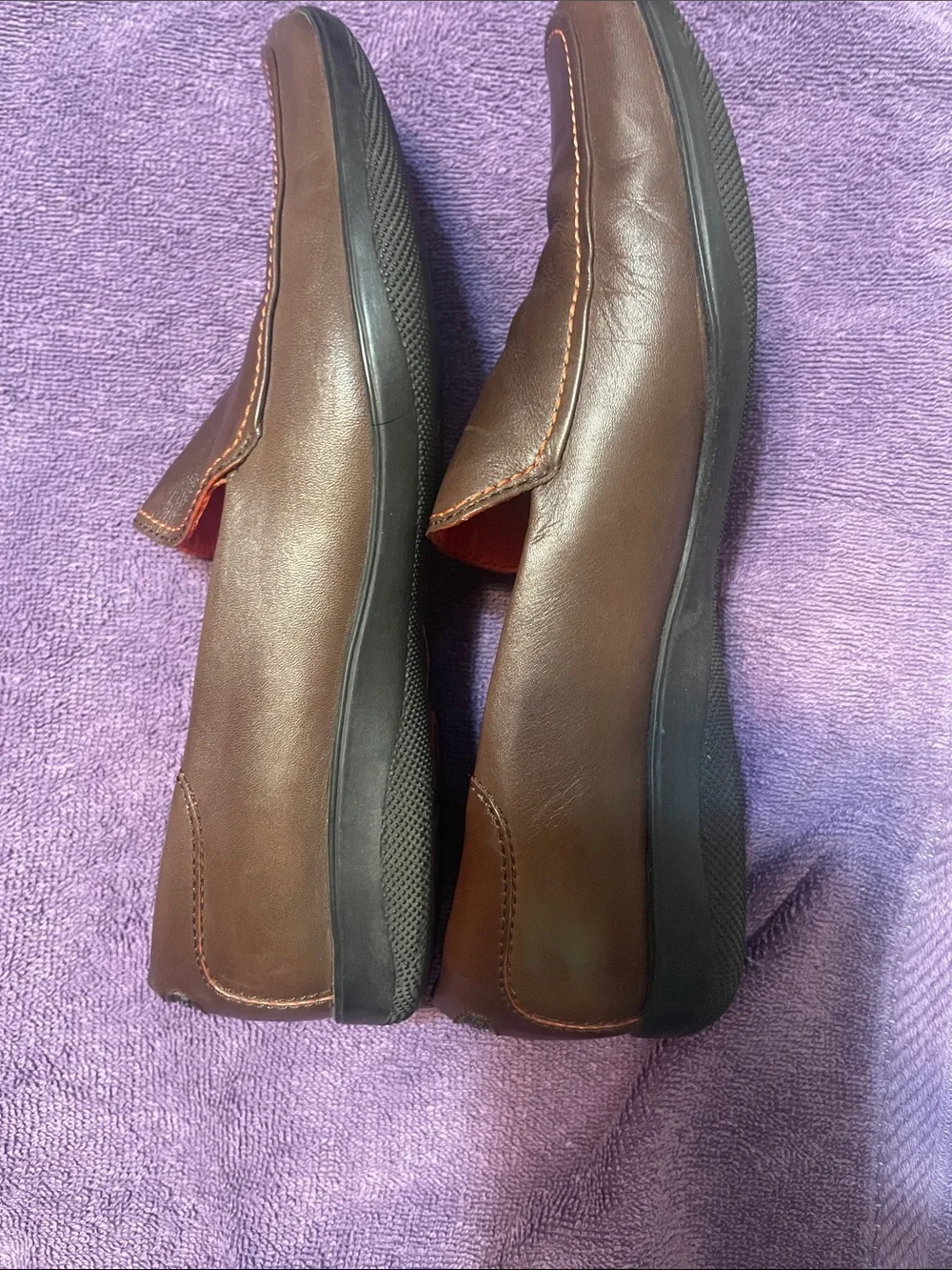 Women’s Coach Daisy Brown Leather Slip-On Loafers